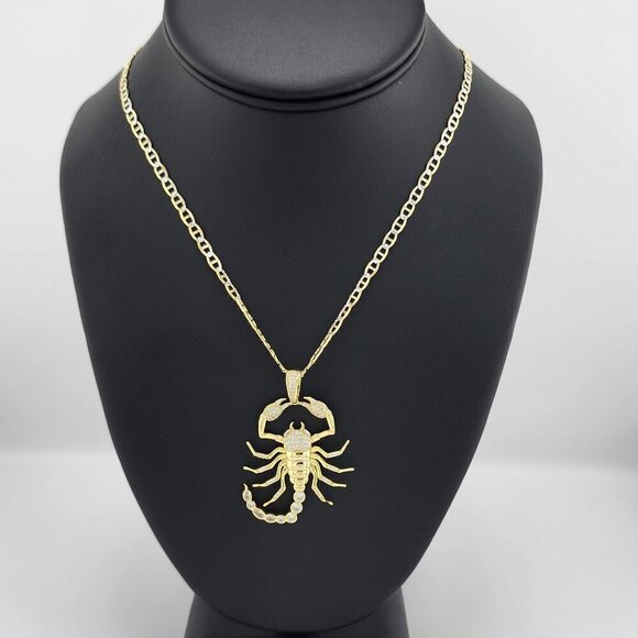 Brand New Sterling Silver 925 Scorpion Necklace